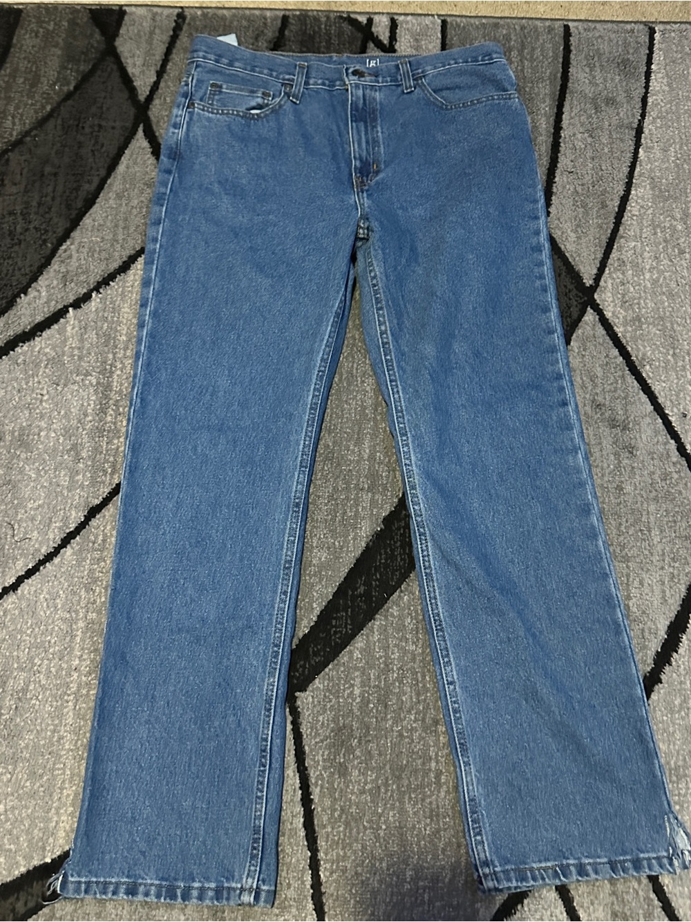 George Men's Blue Straight-Leg Jeans